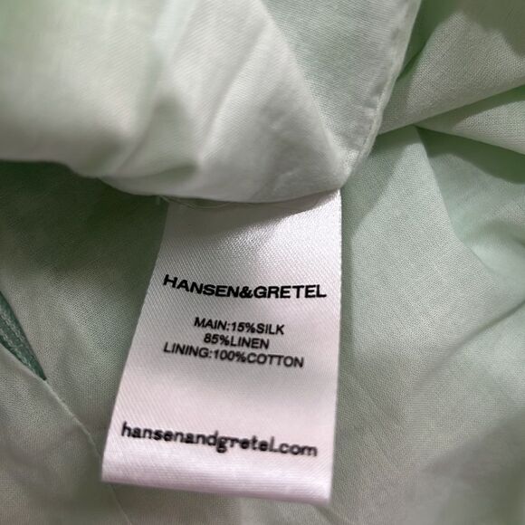 Hansen and Gretel Seafoam green Levi silk Skirt NWT - Picture 15 of 16
